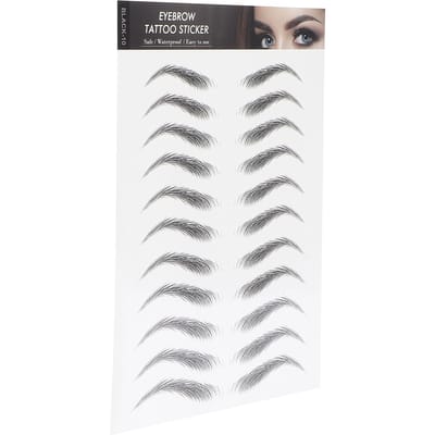 Autocollant Transfert Sourcils Longue Durée Ménage Portable Femmes Tatouage Sourcils Autocollant NOIR 02 BLACK-10