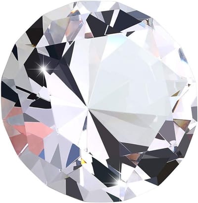 Kristallen Diamanten Paperweight - Glazen Ornament voor Fotografie, Bruiloften en Feestdecoratie, Sprankelende Decoraties die Zonlicht Reflecteren (100mm)