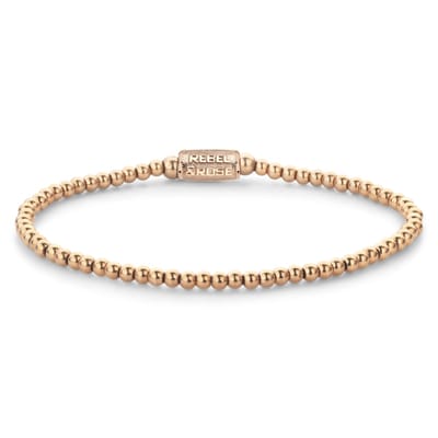 Rebel & Rose armband Rosegold Rocks 3mm unisex RR-30003-R