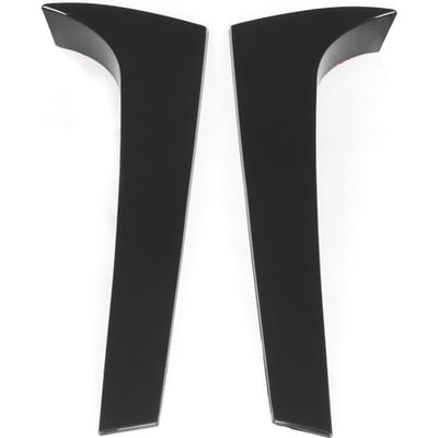 2 pièces Spoilers Latéraux de Vitre Arrière Ailelets Garniture Remplacement pour Kodiaq 2016-2021 Glossy Black gray