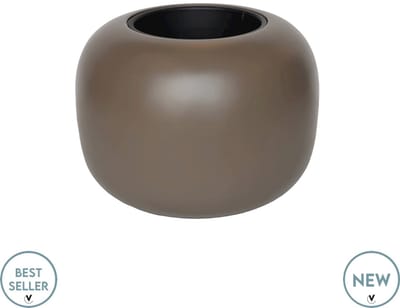 Bloempot Phuket taupe Ø45,5 x H34,5 cm