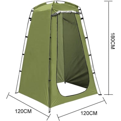 Opvouwbare Mobiele Toilet Tent Buiten Privacy Schuilplaats Tent Kleedkamer Waterdicht UV Bescherming Draagbare Douche Toilet voor Reizen 120*120*190cm