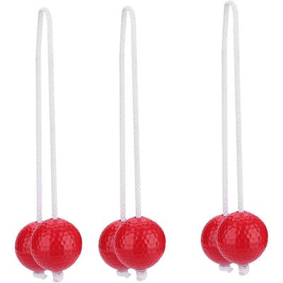 3 Paires Jeu de Bolas Lancer de Balles d'Échelle Balles de Sport de Rechange Bleues white