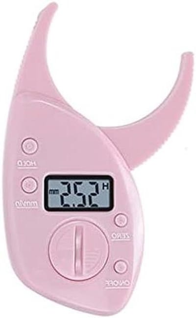 Elektronische Vetmeter - Lichaamsvetklem Meetinstrument - Lichaamsvet Meten - Digitaal Display - 0-50 mm - Wit