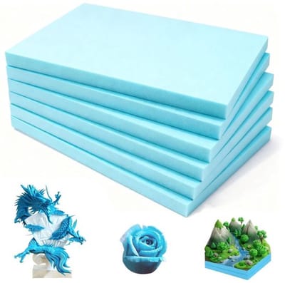 Set van 6 harde foamplaten 30 x 20 x 2 cm, hoogwaardig modelleerboard voor DIY-projecten, diorama's en knutselen