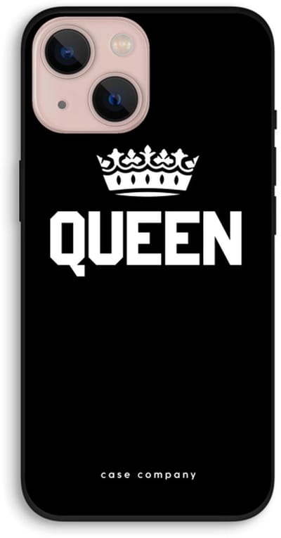 Case Company® - Hoesje geschikt voor iPhone 13 hoesje - Queen zwart - Biologisch Afbreekbaar Telefoonhoesje - Bescherming alle Kanten en Schermrand