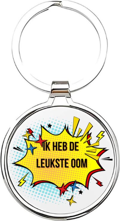 Akyol - Ik heb de leukste oom Sleutelhanger - oom - De leukste oom - Oom sleutelhanger - sleutelhanger - Sleutelhanger voor ooms - Familie sleutelhanger - verjaardagscadeautje - cadeau voor de leukste oom - uncle - The best uncle - 4 x 7,5 CM