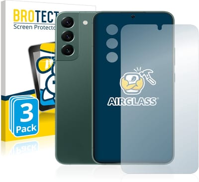 Screenprotector 3 Stuks voor Samsung Galaxy S22 Plus 5G (Voor+Camera) Beschermglas transparant