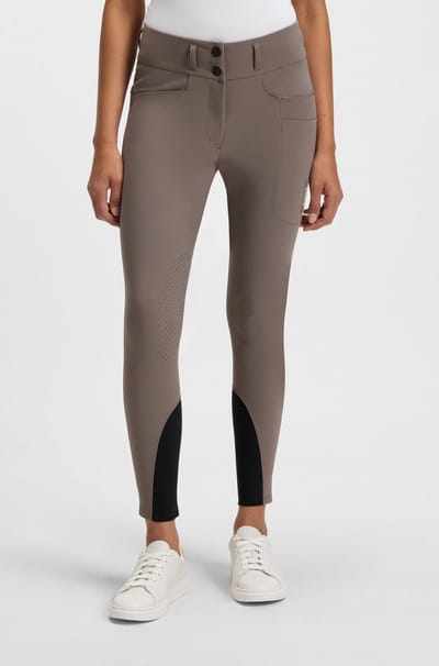 BOSS Equestrian SS26 HANNAH HIGH WAIST KNEE GRIP RIJBROEKEN DONKER PUMICE XXS
