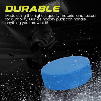IJshockey Pucks Training voor Jeugd - Lichtgewicht Blauwe 4 oz Hockey Pucks met Draagtas