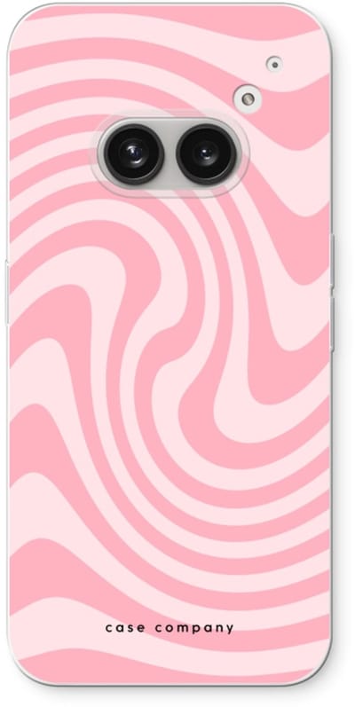 Case Company® - Hoesje geschikt voor Nothing Phone (2a) hoesje - Swirl Roos - Soft Cover Telefoonhoesje - Bescherming aan alle Kanten en Schermrand
