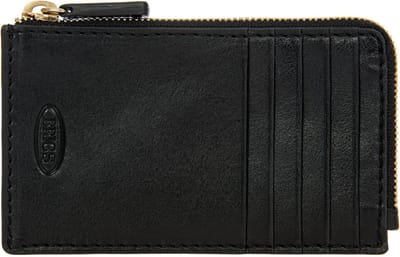BRIC'S Leren kaarthoes Volterra Cardholder Black zwart