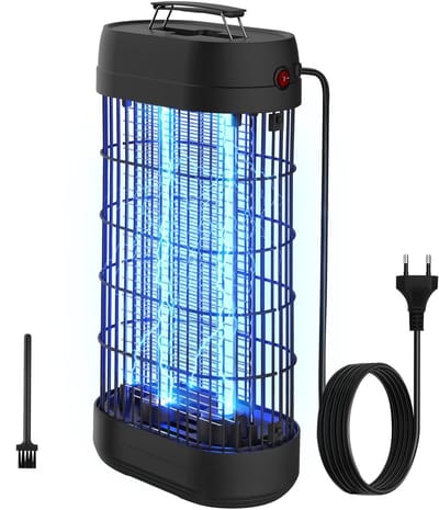 Insectenverdelger - Muggenlamp Vliegenval - Ongedierte Bestrijden - Verbeterde Technologie - 80 m² Bereik - Zwart