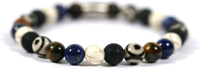 Heren armband kralen edelsteen mix - Ibizamen 19cm