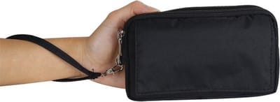 Zwart Universeel Polyester Telefoon Tas - Horizontaal voor Oppo Reno7 / 7 5G / 7 SE / 7 Pro 5G / 7 Lite / 7 Z 5G
