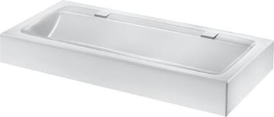MINERALCAST collectieve wastafel wandmodel lengte 1200 mm