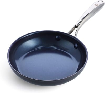 Keramische Koekenpan - Antiaanbak Pan - Dagelijks Koken - Diamant Versterkt - 20 cm - Zwart