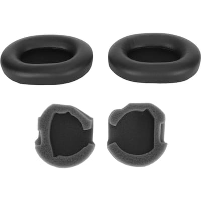 Oorkussens voor hoofdtelefoon Eiwitleer Geluidsisolatie Memory Foam Spons Oorkussens voor WH 1000XM5 zwart
