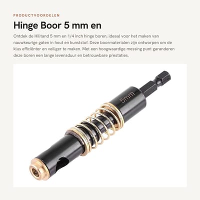 Dailygoods- Boor 5mm/1/4 inch - Hout/Plastic - Scherpe Boor - Duurzaam - Hoge Kwaliteit - Betrouwbare Gebruik - Boorbit