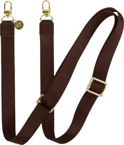 AVY Verstelbaar Crossbody Telefoonkoord | Brown | Lang Nylon Koord | Universeel voor alle Hoesjes | Geschikt voor iPhone, Samsung en meer | 130cm | Nylon Brown | Bruin