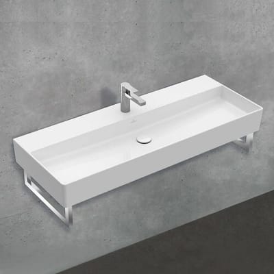Villeroy & Boch Memento 2.0 washbasin 120 cm with 1 tap hole, without overflow 4A22C201