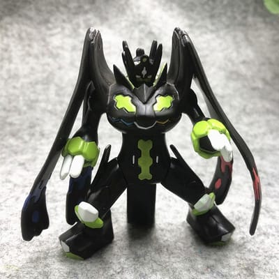 Dessin Animé Anime Noir Vert Rayquaza 7cm Grande Taille Pokémons Figurines d'Action et Jouets Modèle de Collection Pour Enfants