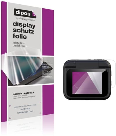 dipos – 4x Beschermfolie geschikt voor Melbolda Y360 Action Cam | Krasbestendige & heldere Screenprotector Ultra-Thin