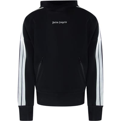Palm Angels zwarte prestatie-hoodie