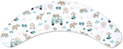 Zwangerschapskussen 190 cm Katoen Kussensloop – body pillow voor zwangeren steun rug buik hoes van katoen wasbaar afneembaar ergonomisch – OEKO-TEX gecertificeerd Afrika