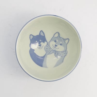 Tokyo Design Studio – Kawaii – Rijstkom – Shiba Hond – Blauw – 13×8cm 400ml
