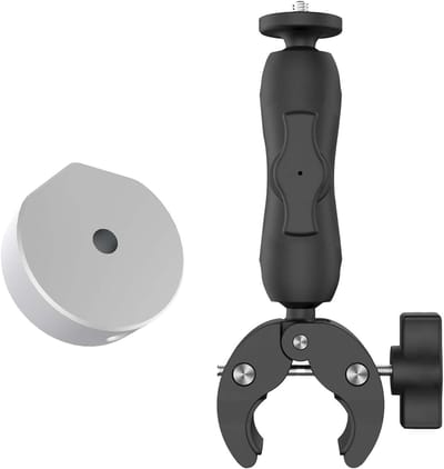 Montageset voor 360 Graden Draaibare Starlink-montage - Verstelbare Paalmontage voor Campers, Jachten en Kampeerauto's met Adapter en Zilveren Accessoires