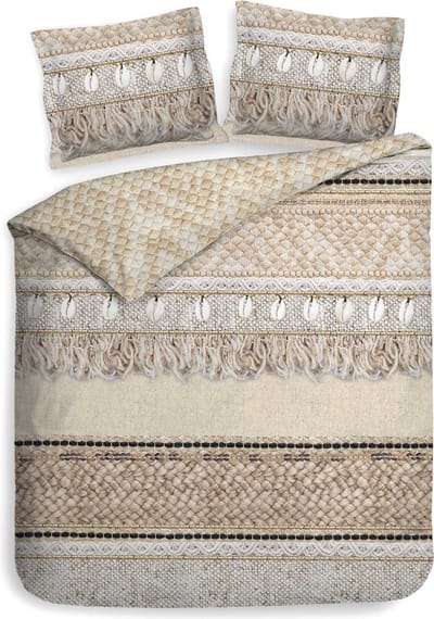 Heckett & Lane Linna Dekbedovertrek - Lits-jumeaux - 240x200/220 cm - Brick Red