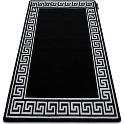 Kleden Rugsx Tapijt HAMPTON Grecos zwart 80x150 cm
