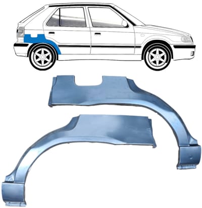Reparatiepaneel achterspatbord voor Skoda Felicia 1994-2001 / Links + Rechts