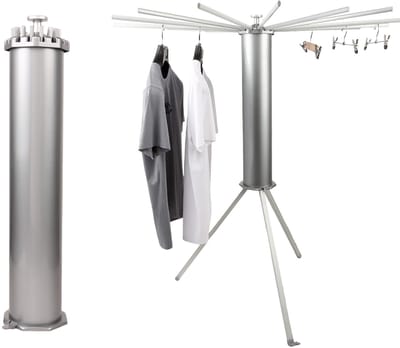 Dailygoods- Droogrek Inklapbaar - Ruimtebesparend - Aluminium - Robuust - Uittrekbare Stangen - Geschikt voor Binnen/Buiten - Wasrek