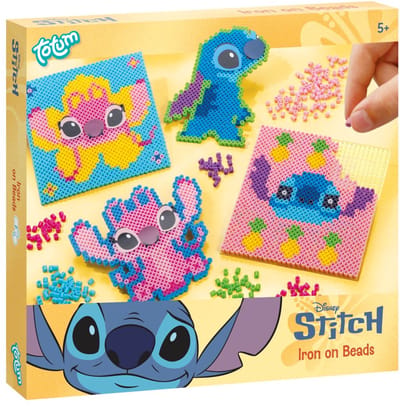 Disney Stitch& Angel Totum strijkkralen set 2600-delig met 2 legbordjes - creatief speelgoed meisjes en jongens vanaf 5 jaar