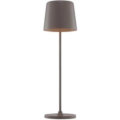 Brilliant Kaami LED tafellamp op accu, bruin, hoogte 37 cm, IP44, dimbaar.