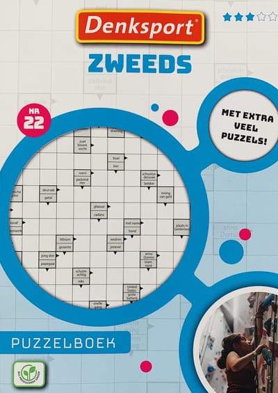 Denksport Zweeds puzzelboek - nummer 22 - 192 puzzels - Zweedse puzzels - 3 Sterren
