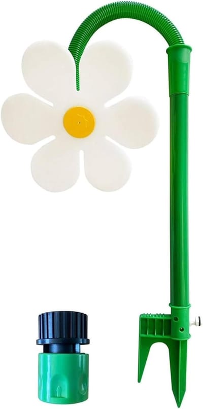 Bloem Sproeier - Draaiende Sprinkler Dansende Daisy - Gazon Water Geven - 360 Graden Rotatie - 106 cm - Rood