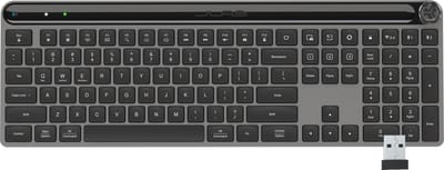 JLab Epic Draadloos Toetsenbord - Bluetooth en/of USB dongle verbinding - Stille Toetsaanslag - 3 Apparate Verbinden - Verlicht toetsenbord - Qwerty
