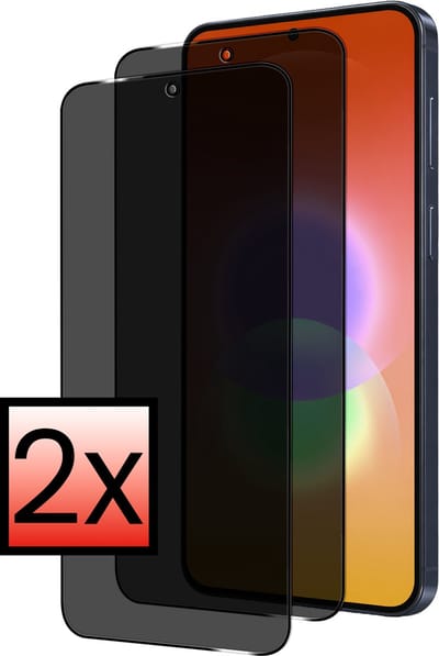 Screenprotector - 2 Stuks - Geschikt voor Samsung Galaxy A27 - Privacy Filter - Beschermglas - Gehard Glas - Tempered Glass - Screen Protector - Anti Spy - Full Display Cover
