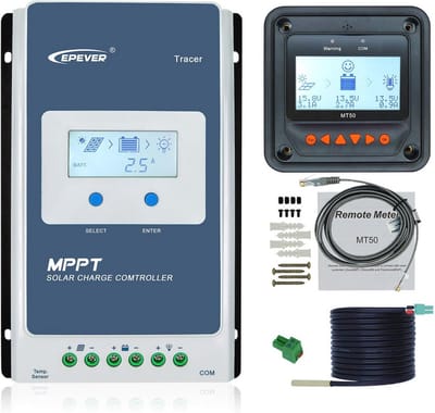 Solar Laadregelaar 40A 12V/24V MPPT met LCD Monitor en Temperatuursensor