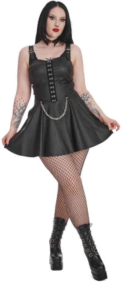 Banned - Chaos Couture With Handcuffs Korte jurk - XL - Zwart