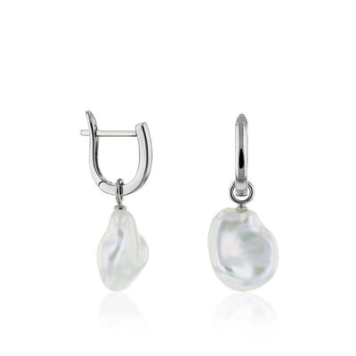 Luna-Pearls - 315.0429 - Oorbellen - 925/-Zilver met Zoetwater gekweekte parel