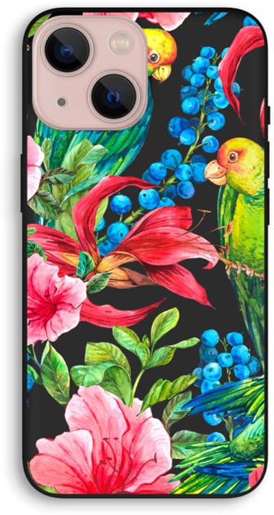 Case Company® - Hoesje geschikt voor iPhone 13 mini hoesje - Papegaaien - Biologisch Afbreekbaar Telefoonhoesje - Bescherming alle Kanten en Schermrand