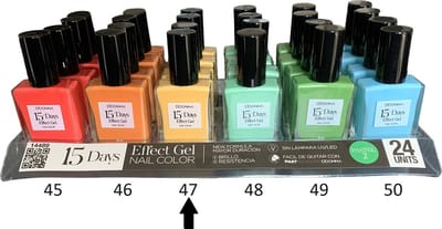 D'Donna - 15-Days Effect Gel Nagellak PASTEL 2 - Warm Geel - 1 Flesje met 16 ml. inhoud - Nummer 47