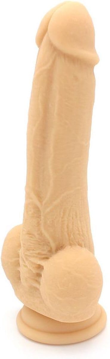 Kiotos Cox Siliconen Dildo 23 cm x 4 cm - beige