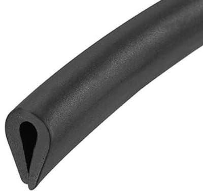 Dailygoods- Afdichting U-vorm - Rubber - Weerbestendig - Stofdicht - Schokabsorberend - Lengte 3 m - Breedte 5 mm - Rubberen Strip