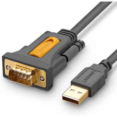 Ugreen - USB-A - DB9 RS-232 adapterkabel 1,5m grijs - (CR104)