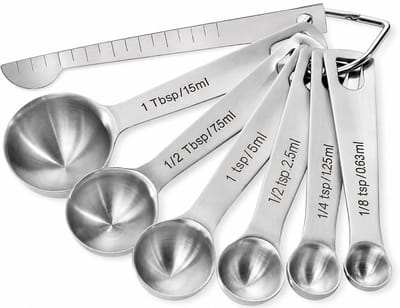 Maatlepels - 8-delig set - RVS - Maatschepjes koffiemaatlepel - Maatcups - Measuring Cups